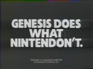 Genesis does what Nintendon't